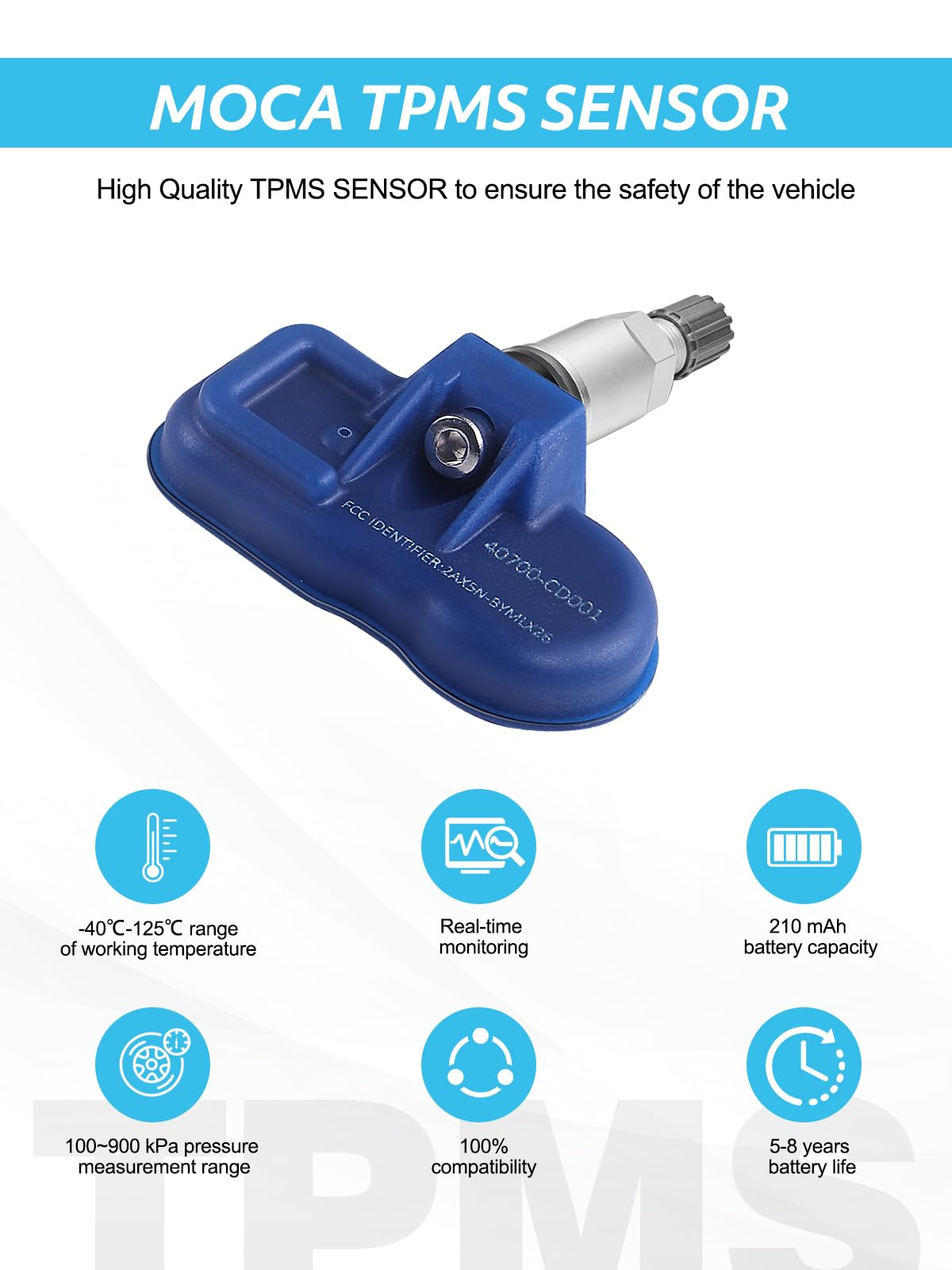 TAUTOY TPMS Sensor Nissan,315MHz Tire Pressure Monitor Sensors 4-Pack for Nissan| Infiniti| Suzuki Replace# 407001AA0B 40700CD00