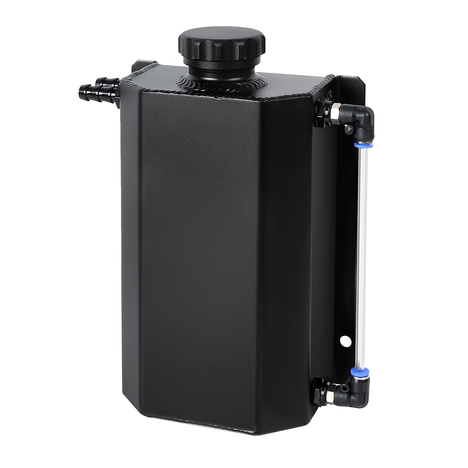 Evil Energy Radiator Coolant Overflow Tank, Coolant Recovery Tank Aluminum 2L Black