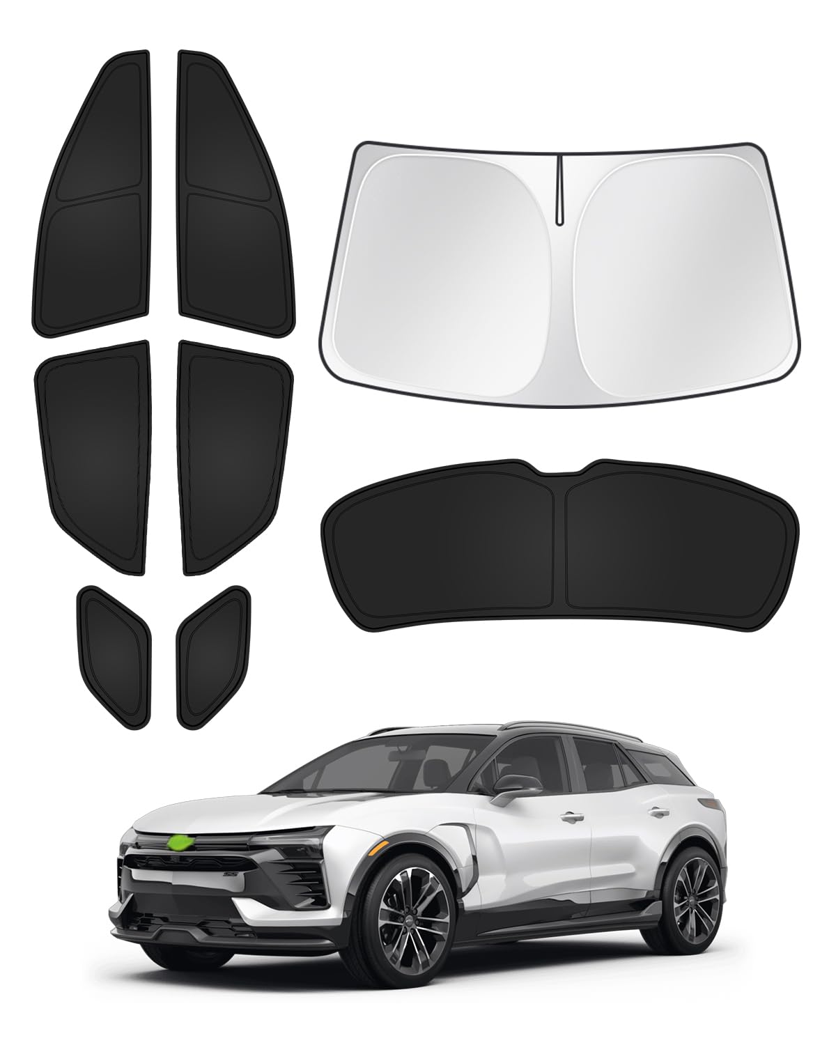 Canvcle Sunshades For 2024 2025 Chevrolet/Chevy Blazer Ev (Not For Chevrolet Blazer) Accessories Windshield Sun Shade Side Rear