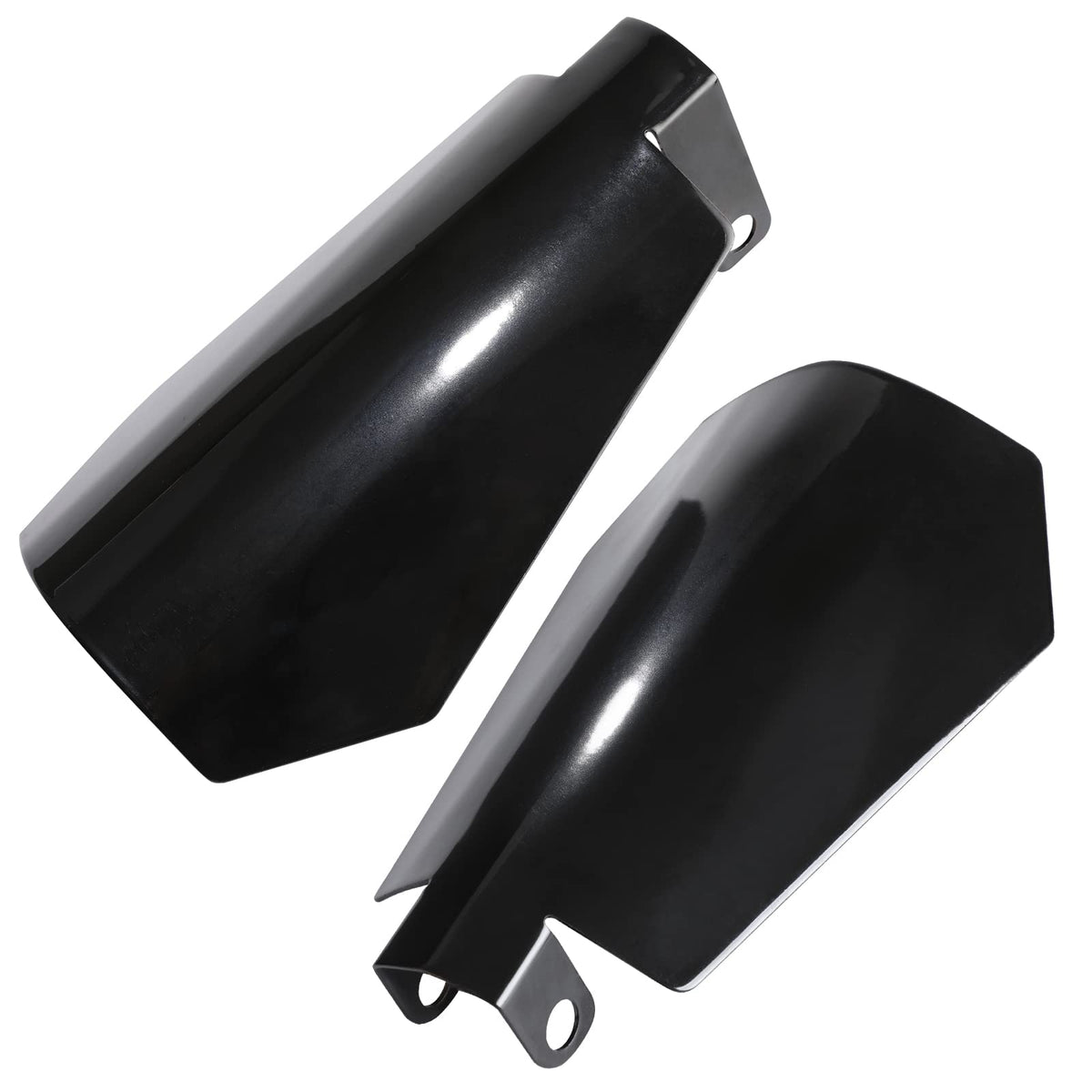 Huazu Coffin Cut Motorcycle Handguards - Black Hand Guards For 2007-2022 Harley Davidson Touring, Sportster, Dyna (Large, Cable 