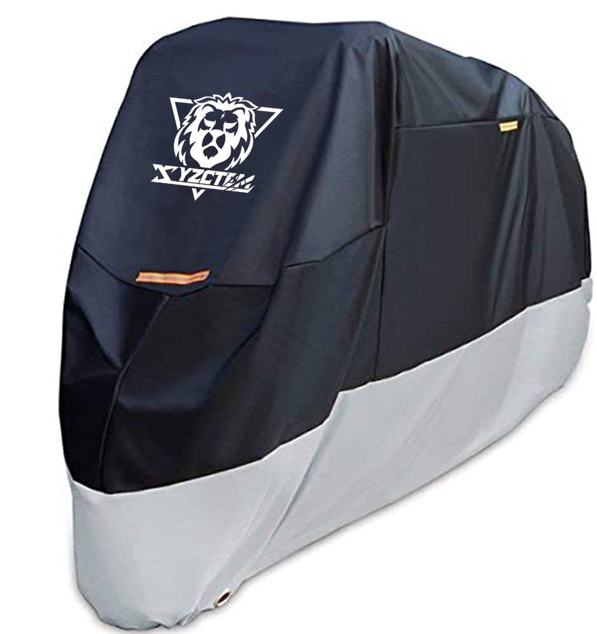 Xyzctem Motorcycle Cover - All Season Black Waterproof Outdoor Protection - Fit For 116 Inch Tour Bikes, Choppers And Cruisers -