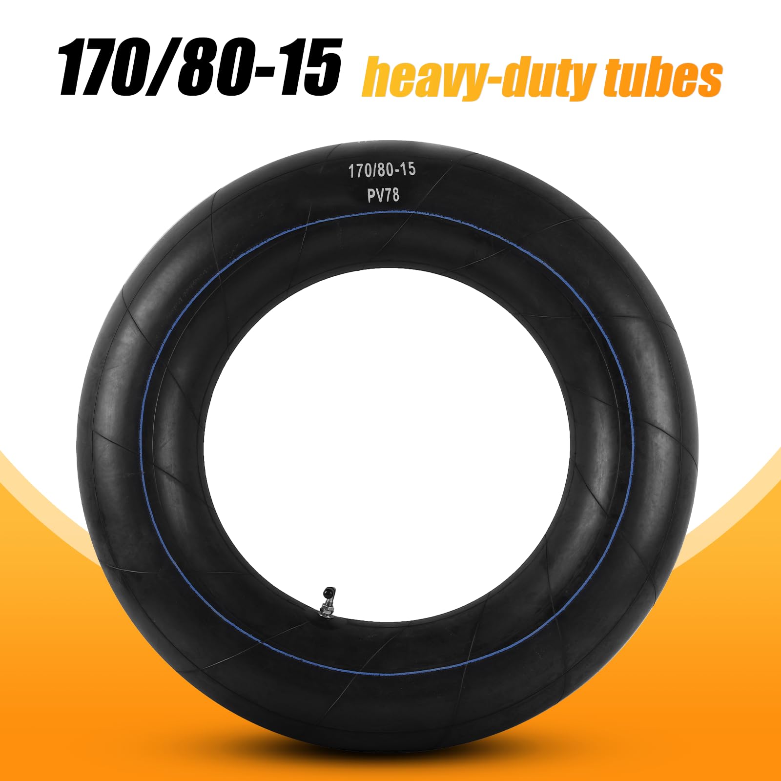 Ar-Pro 170/80-15 Replacement Inner Tubes Heavy Duty With Pv-78 Valve Stem - Premium Butyl Rubber Power Sports Inner Tube Perfect