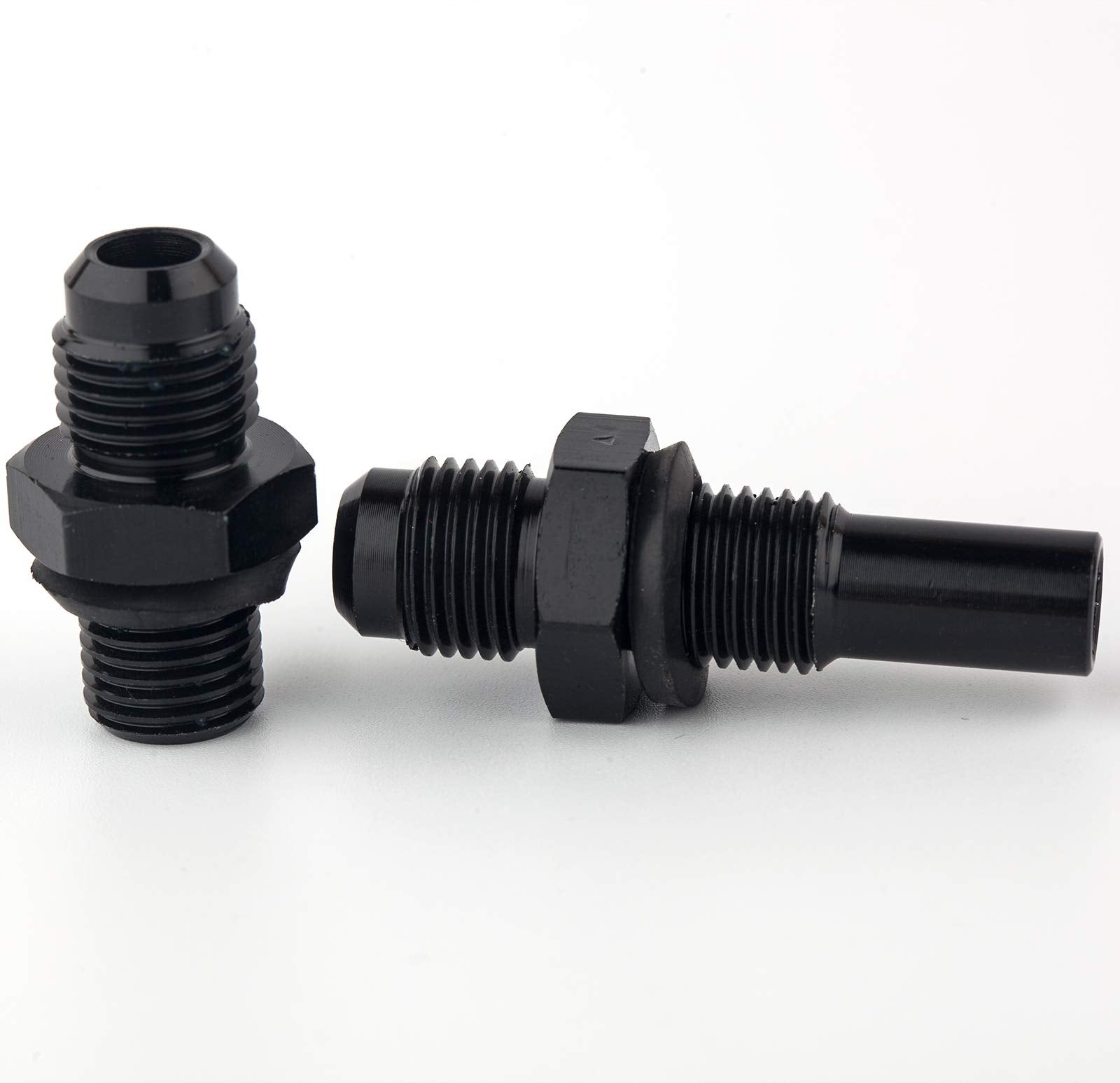 JSDAN 4L80E 6 AN x 1/4NPS Transmission Cooler Adapter Fittings Front and Rear Port -6AN Flare 6 AN LS1 LM7 LR4 LQ4 LS6 L59 LQ9 L