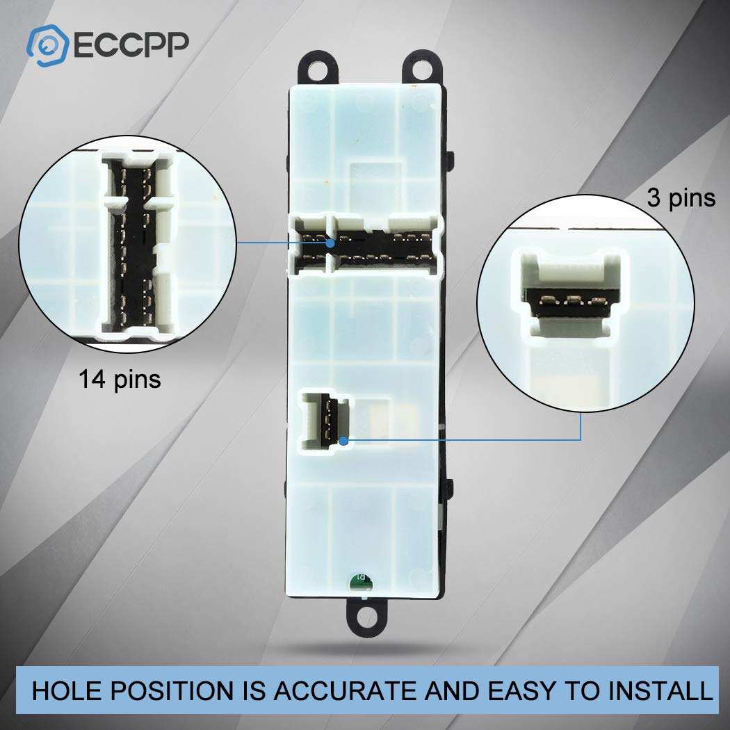 Eccpp 25401Zp40B Power Window Switch On Front Left Driver Side Fits For Nissan2005-2008 Pathfinder 25401Zp40B