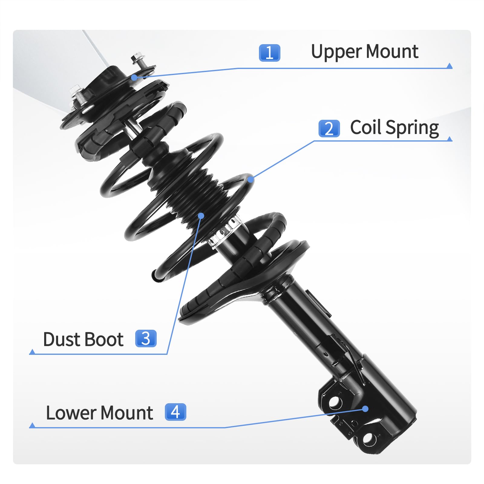 Yitamotor Front Complete Strut Quick Struts Assembly Compatible With 2002 2003 Camry 2002 2003 Lexus Es300