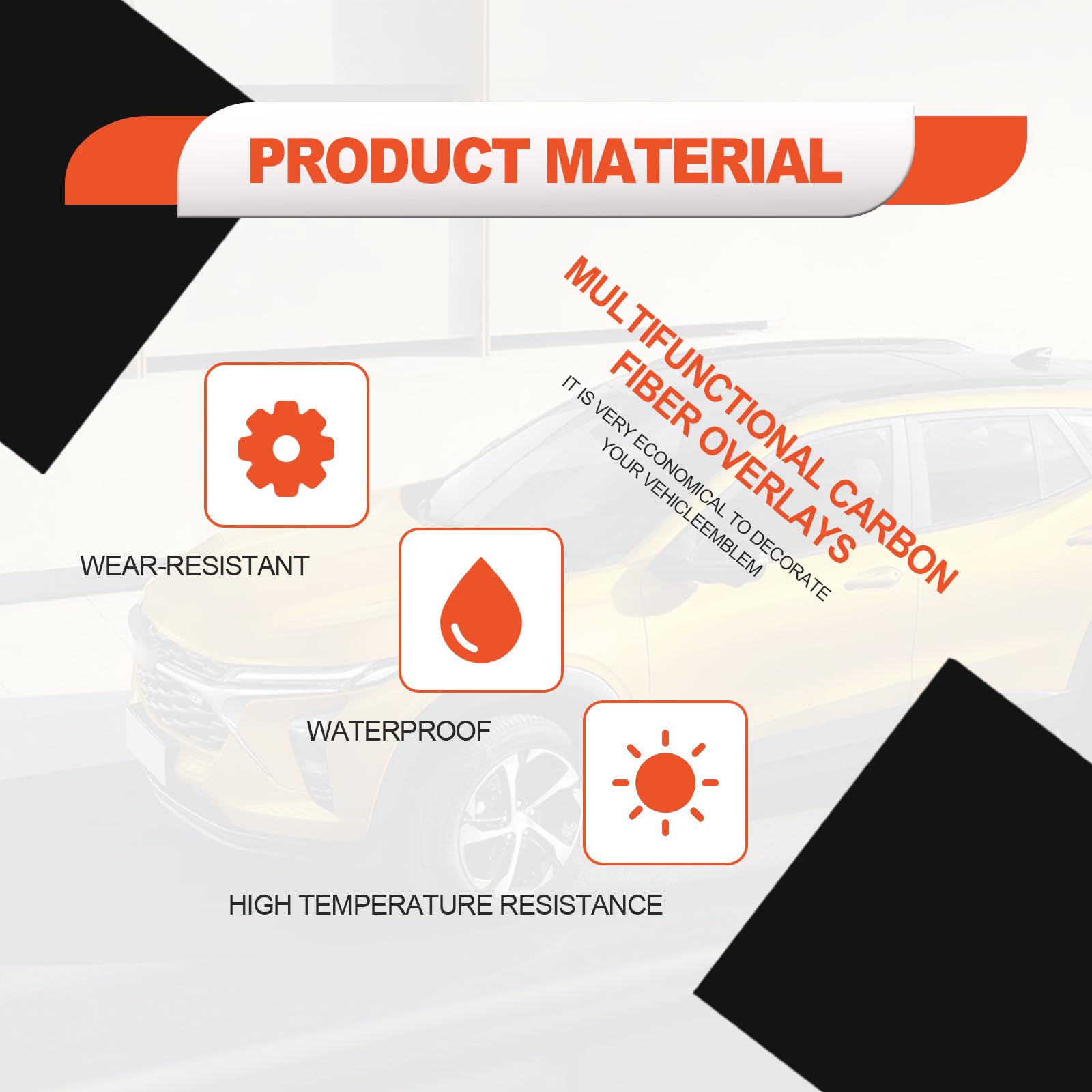 3PCS Matte Black Cut Your-Own Emblem Overlay DIY Decals for Chevy Compatible with Bowtie Logo Wrap Stickers