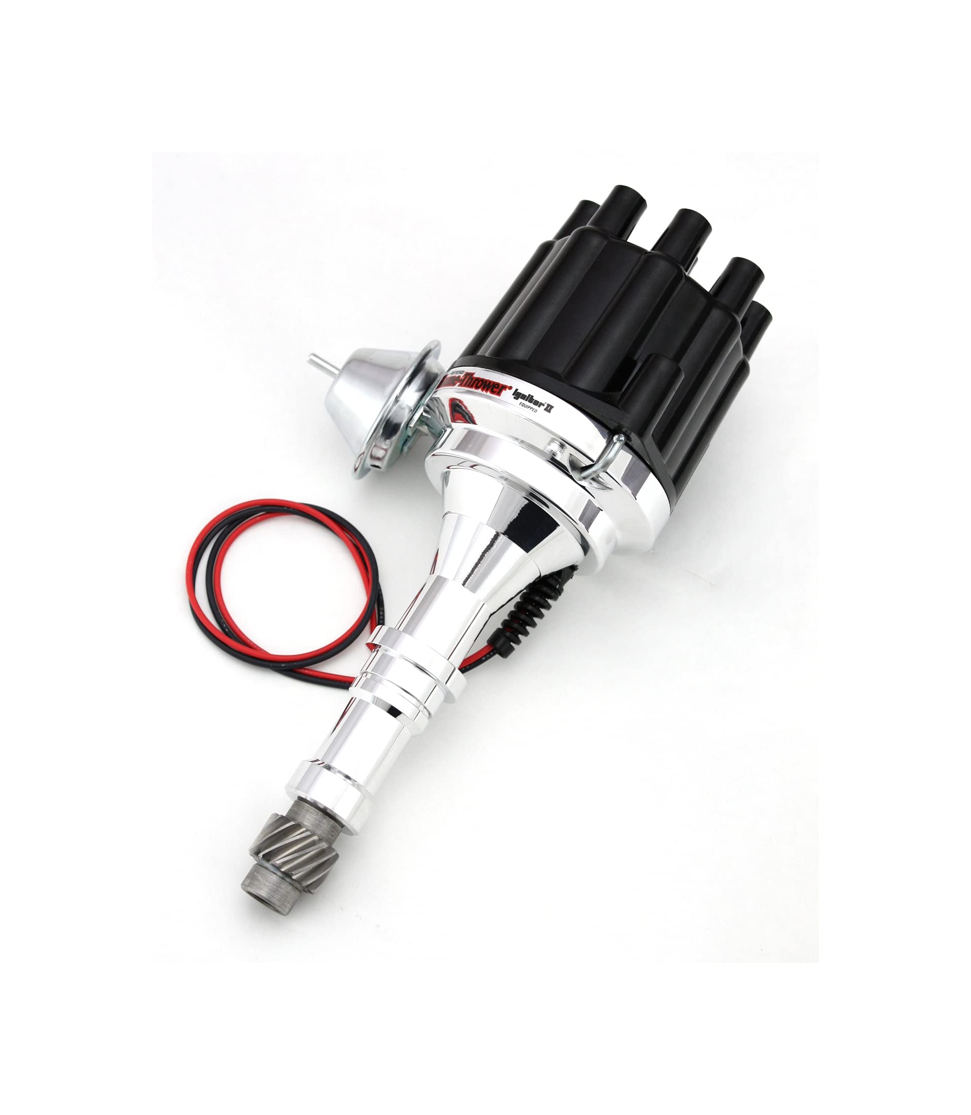 Pertronix D151700 Black Vacuum Billet Distributor Cap for Buick V8 215-350