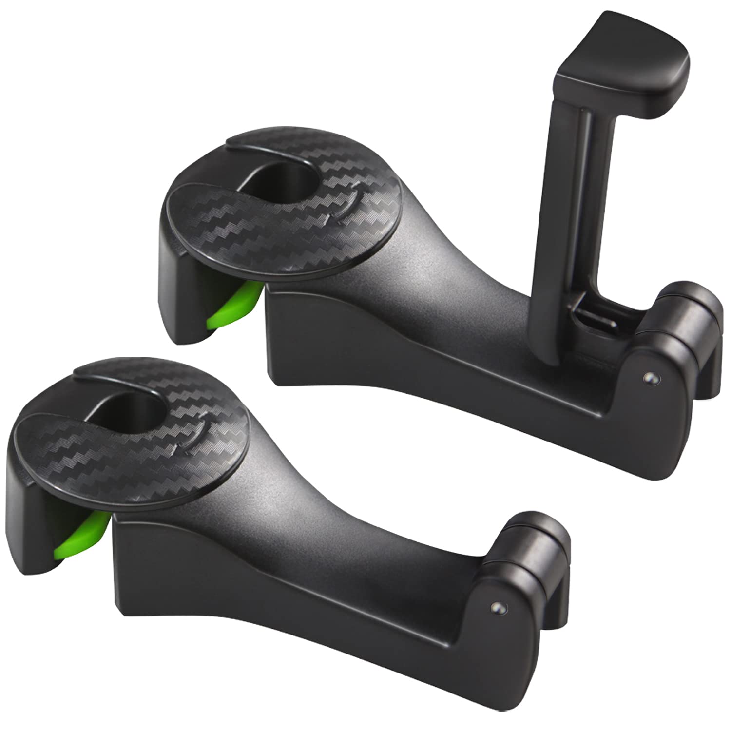 2 In 1 Car Seat Hooks For Purses And Bags With Phone Holder,Automative Headrest Purse Handbag Holder Hangers Organizers,Falling 