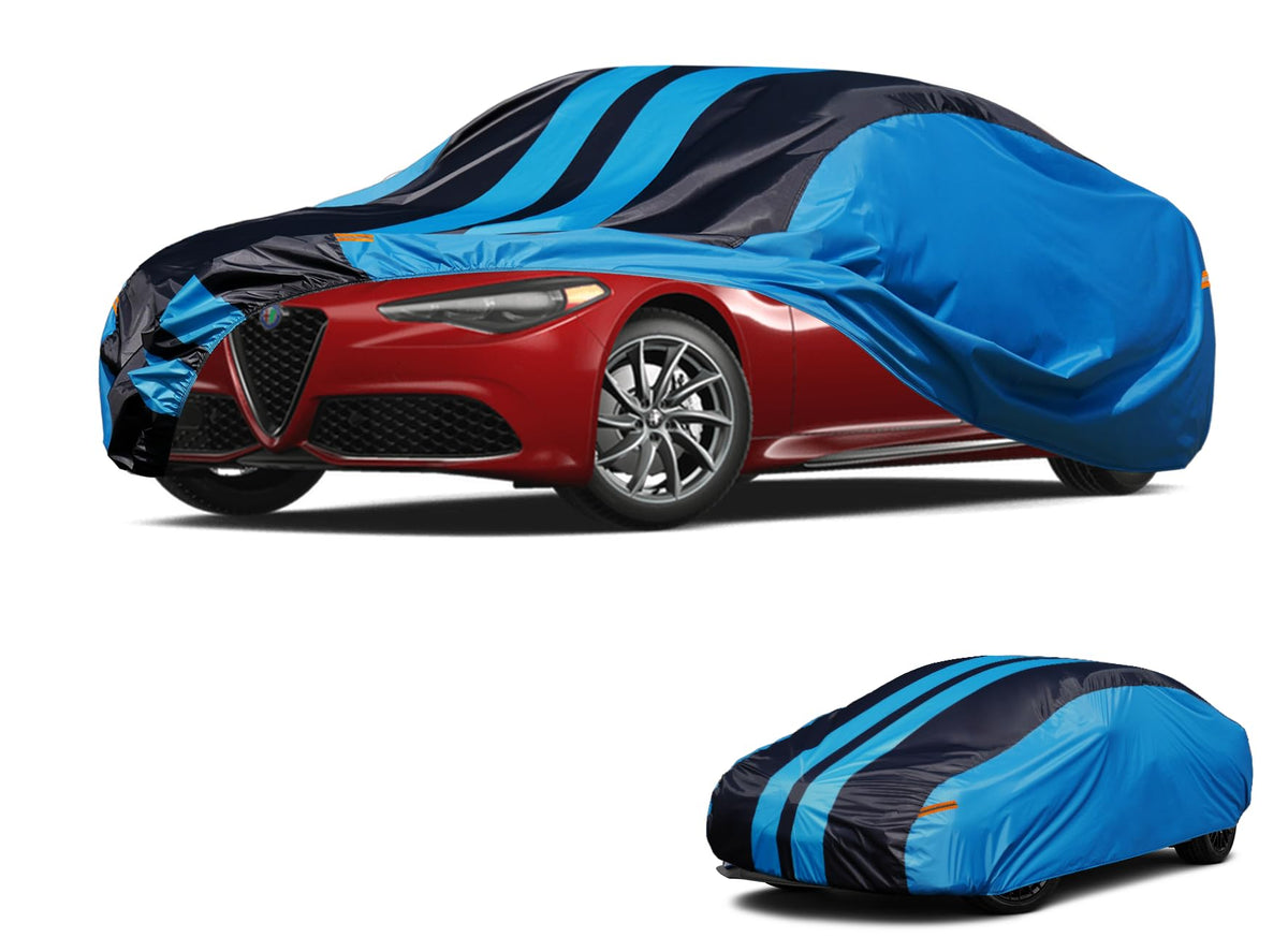 Car Cover Waterproof Custom Fit Alfa Romeo Giulia (2016-2025), Full Exterior Cover for Automobiles Lightweight Resistant Outdoor