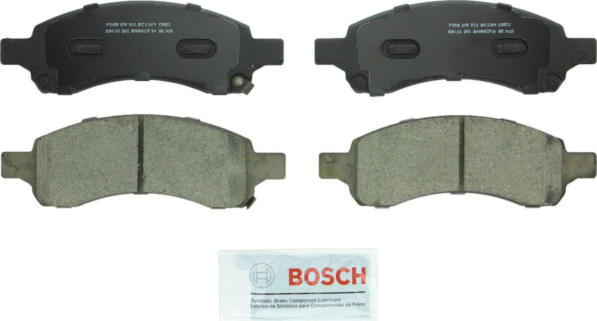 BOSCH BC1169 QuietCast Premium Ceramic Disc Brake Pad Set - Compatible with Select Buick Rainier; Chevrolet Colorado, Trailblaze