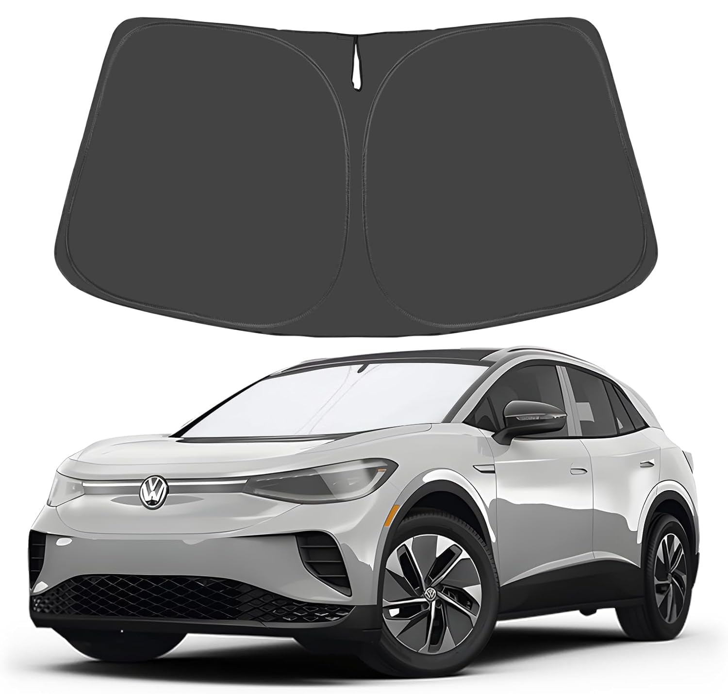 Proadsy 2025 Upgrade Windshield Sunshade Custom Fit 2021-2023 2024 2025 Volkswagen Vw Id.4 Window Shade Cover Sun Protector Bloc