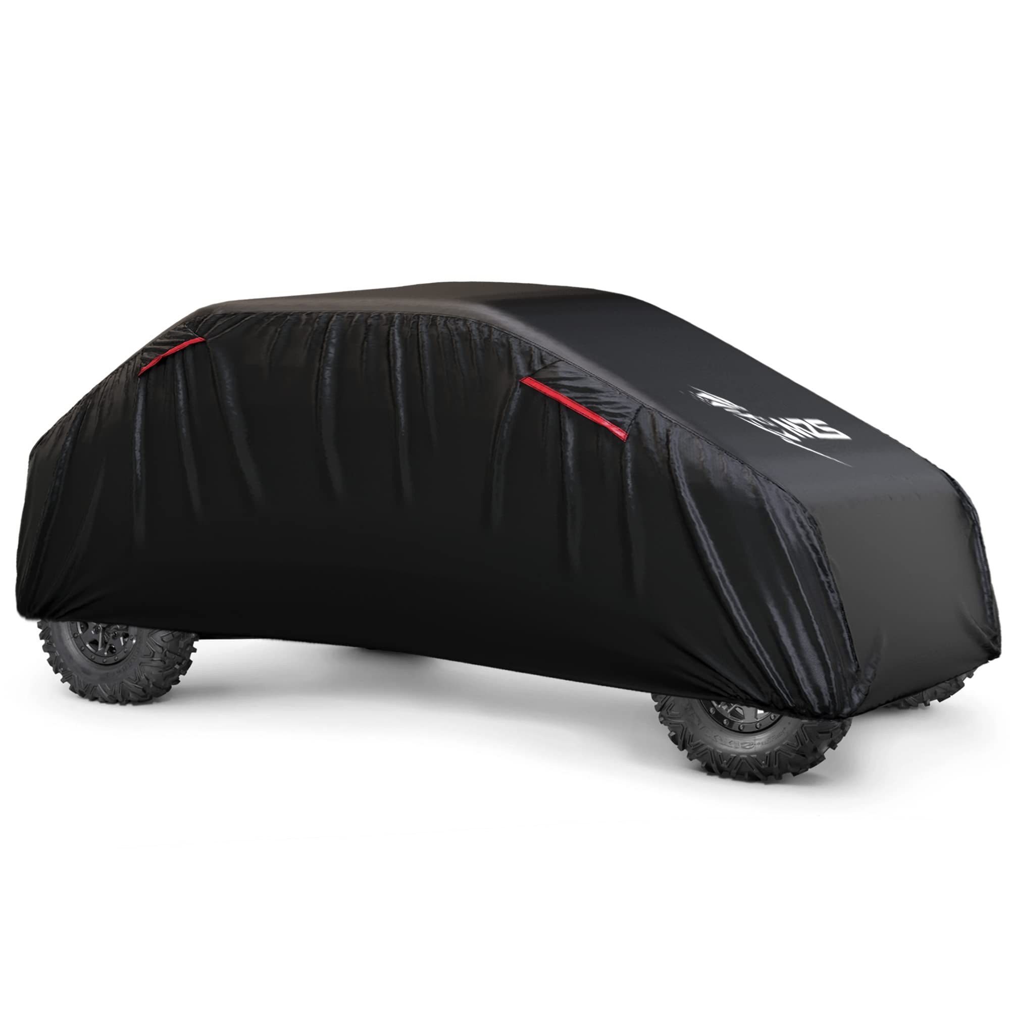 Mzs Utv Cover 4 Seater, Side By Side Cover Waterproof Outdoor All Weather Protection Fit Up To 177 Inch Compatible With Maverick