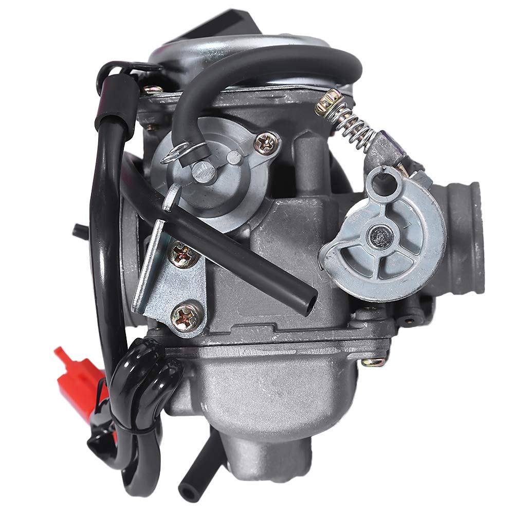Pd24J Carburetor For 4-Stroke Gy6 125Cc 150Cc Atv Go Karts Scooter Mopeds Qmj/Qmi157 Qmj/Qmi152 - Manifold Intake Fiameter 24Mm