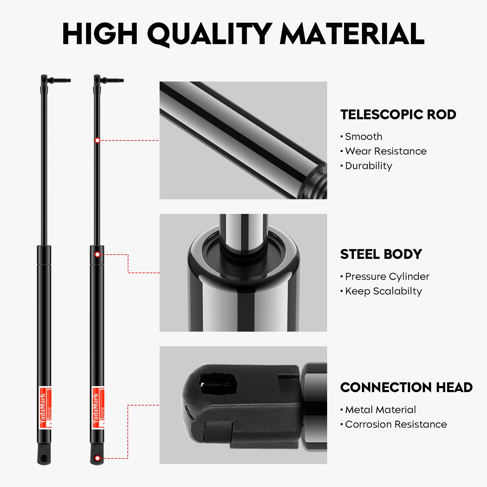 Rear Window Lift Supports Gas Sping Shocks Struts Fit for 1999-2004 Jeep Grand Cherokee Limited Sport Utility, 4528, 2 Pcs