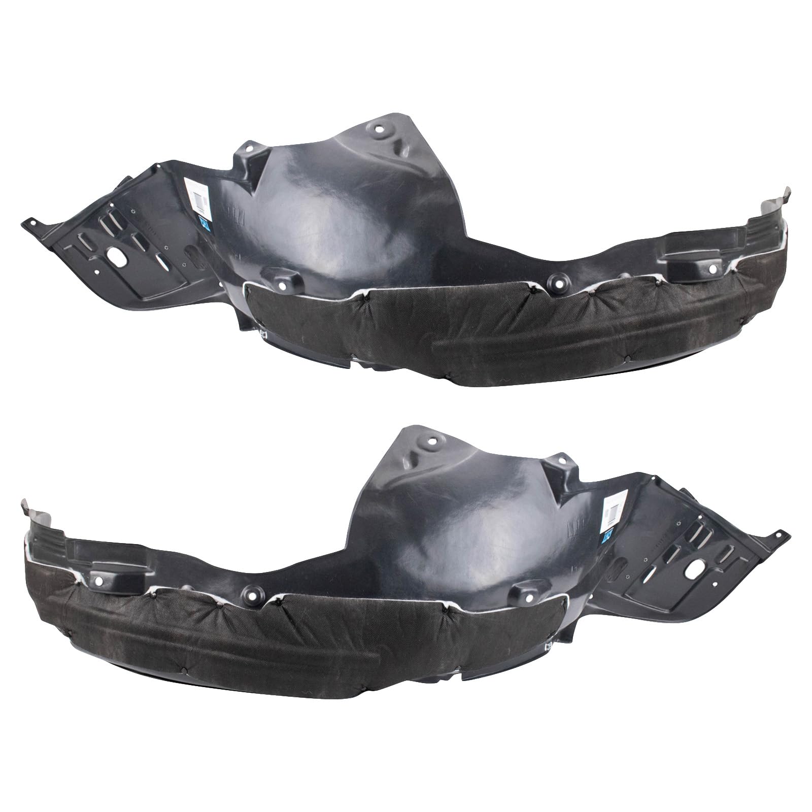 Trq Inner Fender Liner Set Compatible With 2016-2017 Honda Accord Ho1248174 Ho1249174