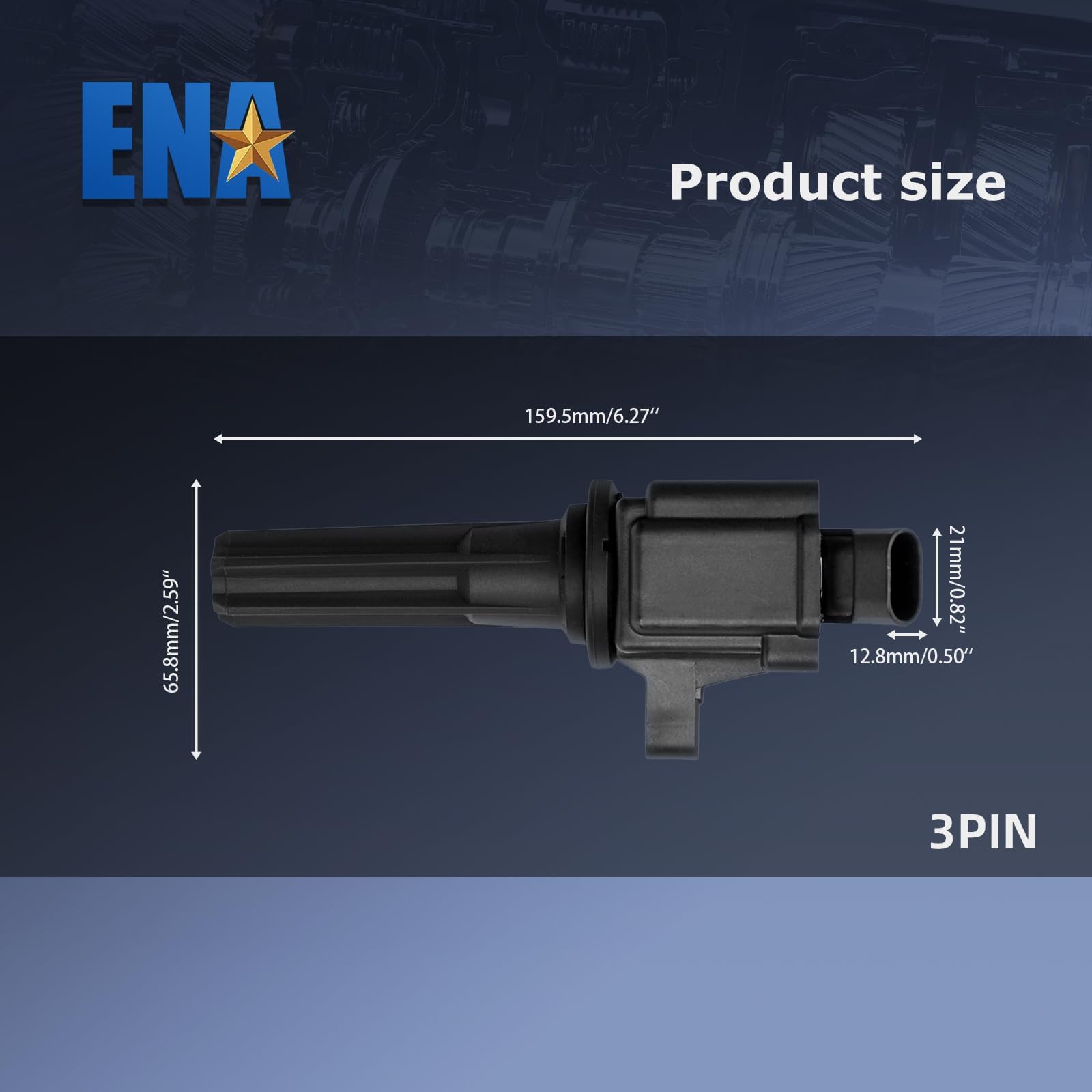 ENA Set of 5 Ignition Coil Pack Compatible with Chevy GMC Hummer 2007 2008 2009 2010 2011 2012 Colorado, 2007-2012 Canyon, 2007-