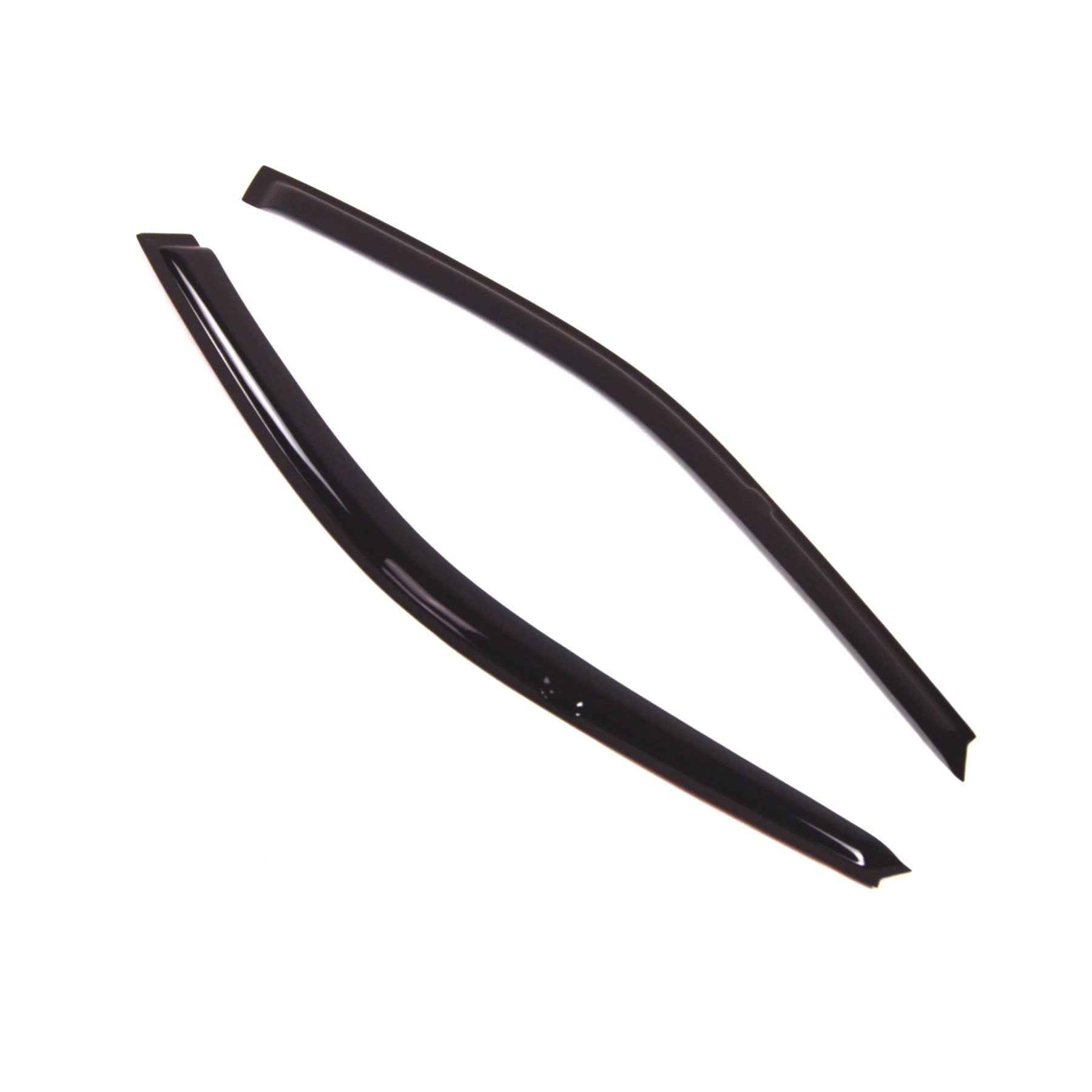 Tuningpros Window Visor Compatible With 1992-1995 Honda Civic Coupe/Hb, Dgwv2-217 Outside Mount Deflector Rain Guard Dark Smoke,