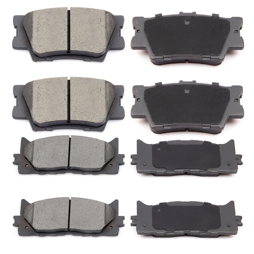 Eccpp D1222-8331 D1212-8332 Front & Rear Ceramic Disc Brake Pad Set Fit For Lexus Es350 2007-2018,For Toyota Avalon 2008-2018,Fo