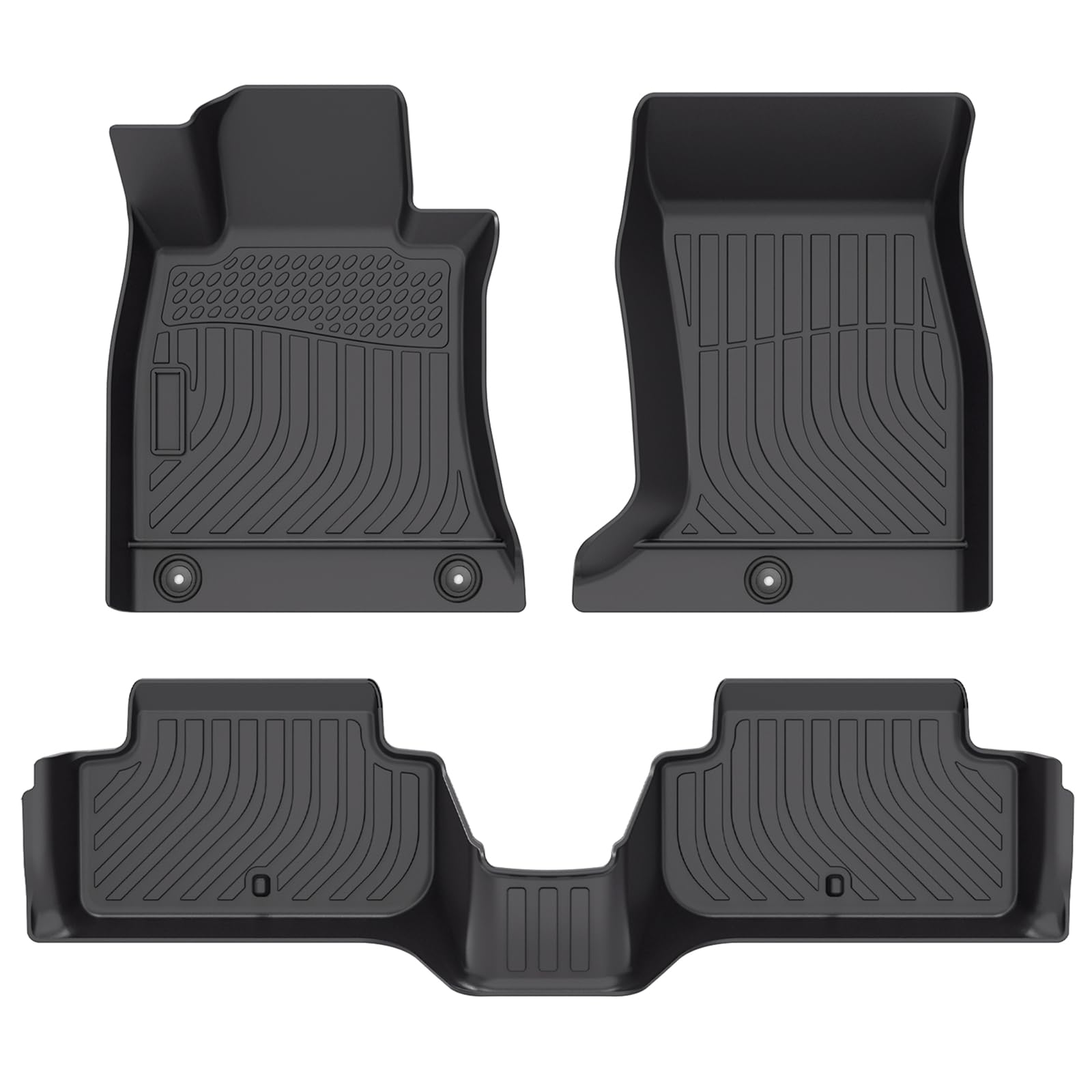 Cartist Floor Mats Compatible With Genesis G70 Rwd 2019-2025 Accessories (Not Fit Awd) All Weather Floor Liner 2 Rows Carpet Pro