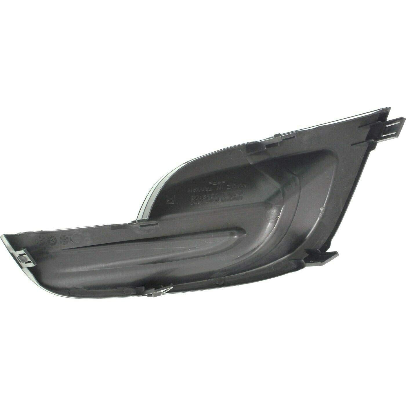 DAT AUTO PARTS Front Right Passenger Side Bumper Fog Light Cover Bezel Molding Grille Insert Trim Replacement For 2013-2015 Niss