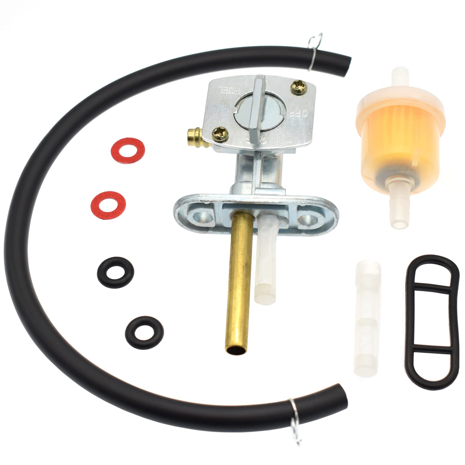Riyitauto Fuel Vavle Petcock Shut Off Tank Switch Fits For Yamaha Ttr 90 125 225 230 250 Pw80 Timberwolf Bear Tracker 250 Big Bear 250 350 400 Warrior 350 Kawasaki Suzuki Quadsport 400