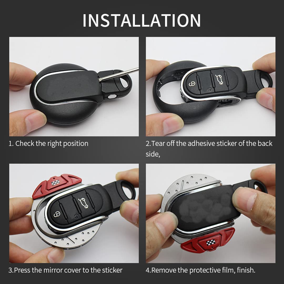 Yaagoo For Mini F54 F55 F56 F57 F60 Car Styling Accessories Keychain Key Fob Cover Case Jcw