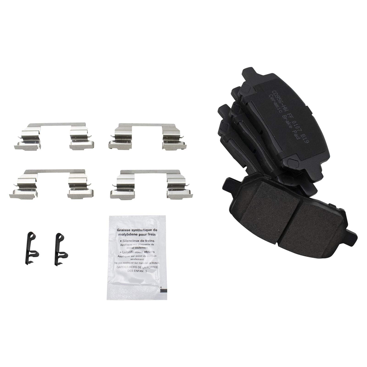 TRQ Front Brake Pads Ceramic Compatible with 2005-2010 Chevrolet Cobalt 2007-2009 Pontiac G5 2003-2007 Saturn Ion