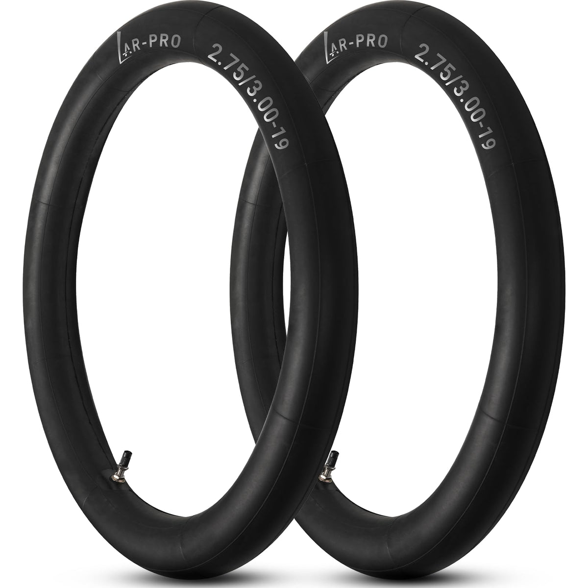 Ar-Pro (2-Pack) 2.75/3.00-19'' Heavy Duty Dirt Bike Inner Tubes With Tr4 Valve Stem For 70/100-19, 80/100-19 19'' Dirt Pit Tires