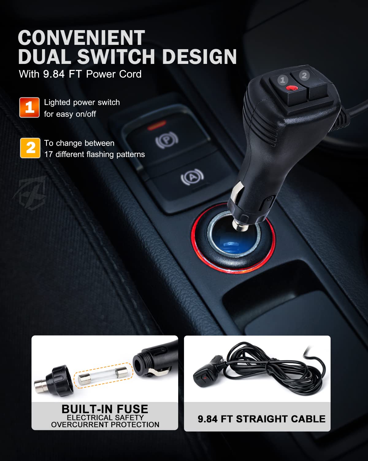 Xprite Green LED Rotating Beacon Light, 4.5Inch Super Bright Rooftop Flashing Safety Warning Strobe Light w/Magnetic for Construction Forklift Security Patrol Postal Law Enforcement Vehicles Trucks