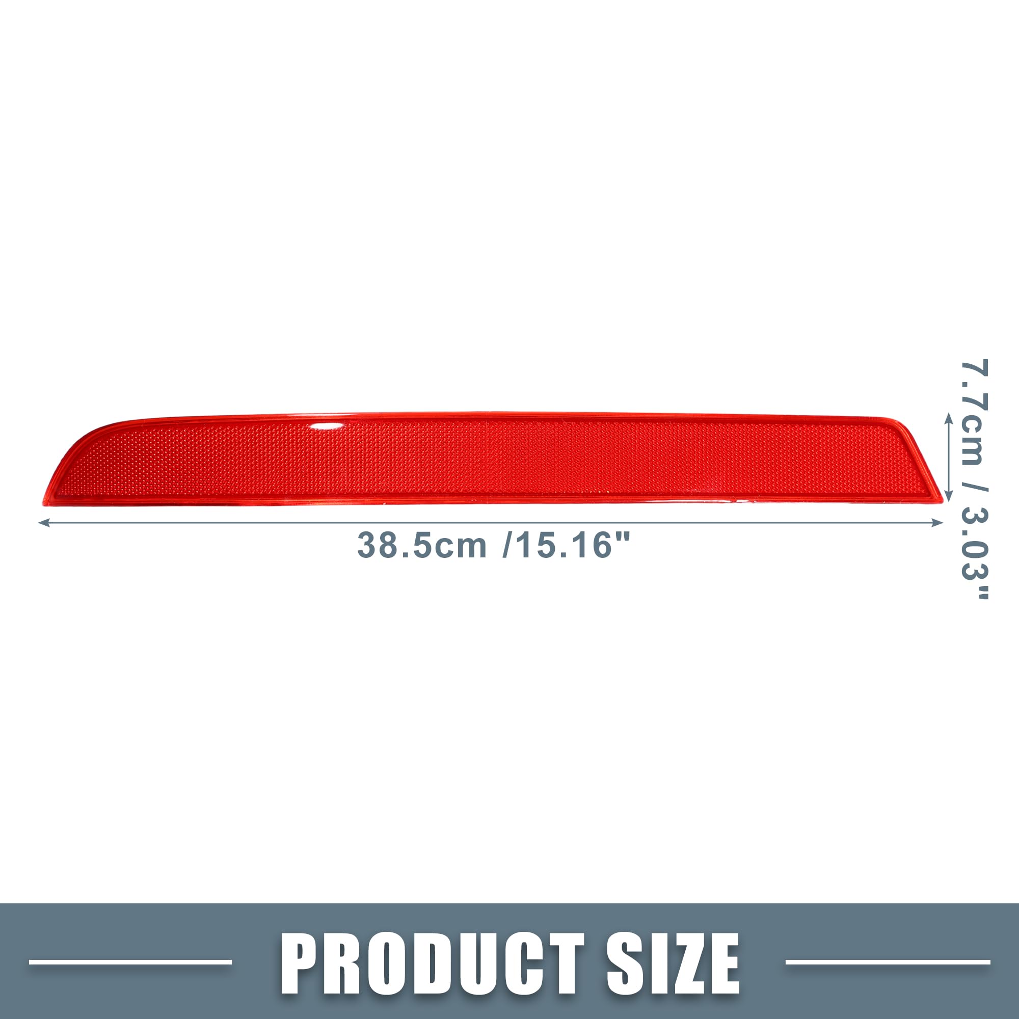 A Absopro Car Rear Left Bumper Reflector No.A1668200374 For Mercedes-Benz Gl450 2013-2016 Plastic Red