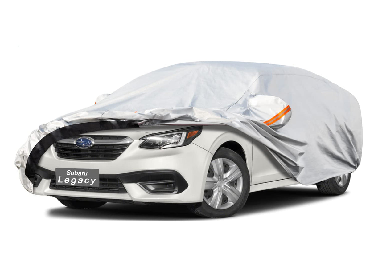 Gunhyi 6 Layers Car Cover Custom Fit Subaru Legacy (2001-2025) Waterproof All Weather, Heavy Duty Outdoor Snow Sun Rain Uv Prote
