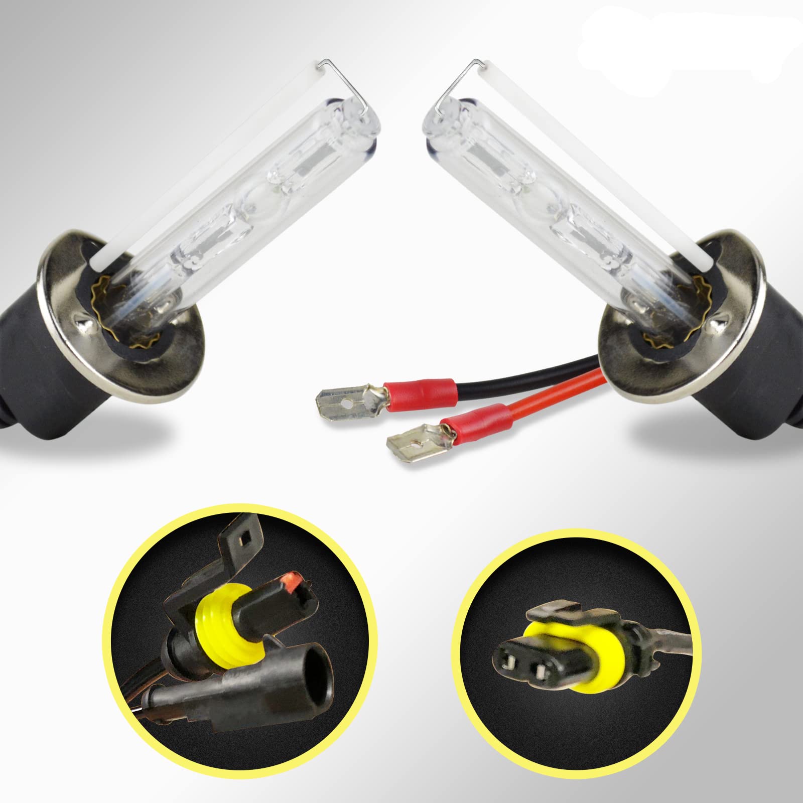 Innovited HID Xenon H1 10000K Replacement Bulbs (1 Pair) Light Blue