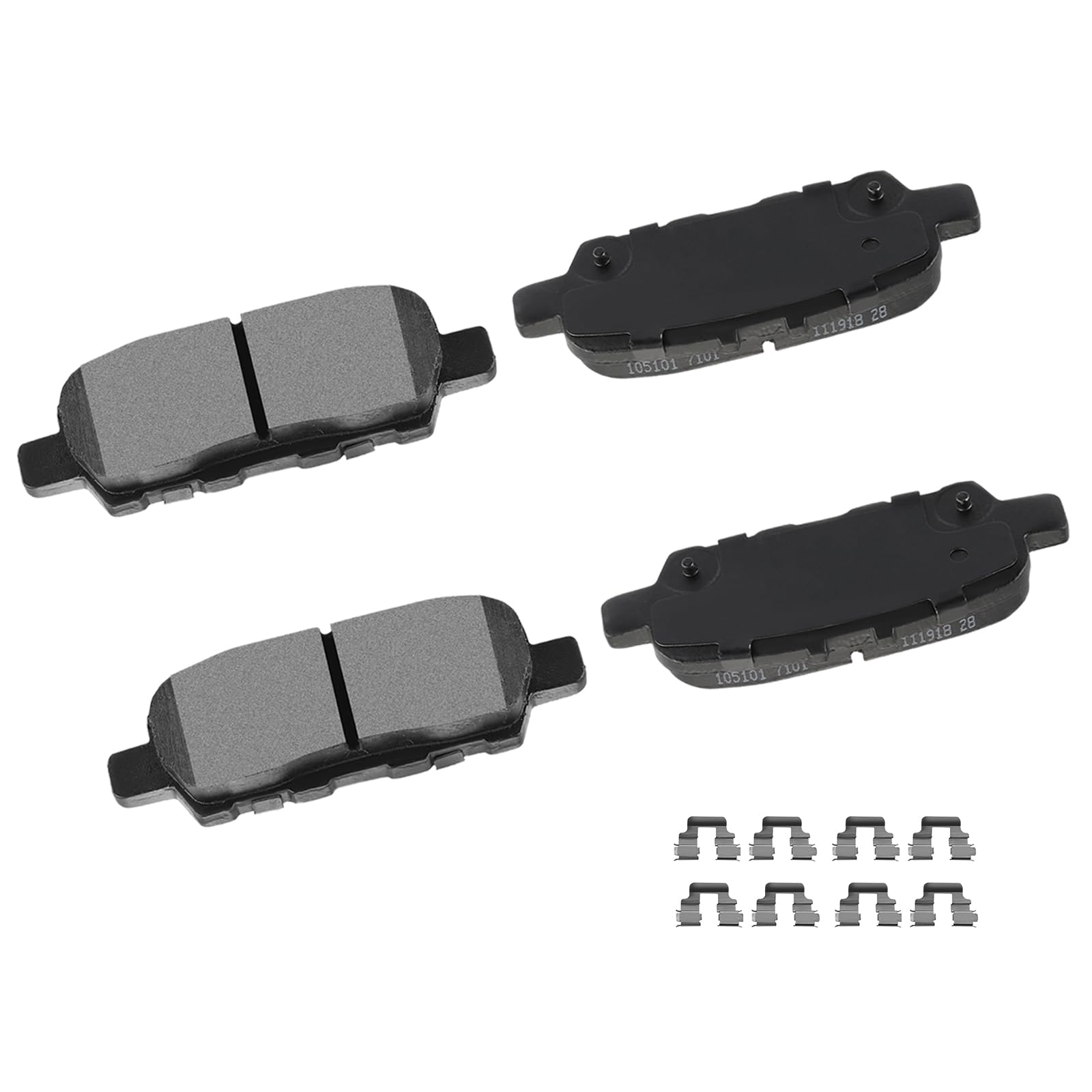 Cciyu D1393 Ceramic Rear Disc Brake Pad Set Fit For Infiniti,For Nissan,For Suzuki,4Pcs