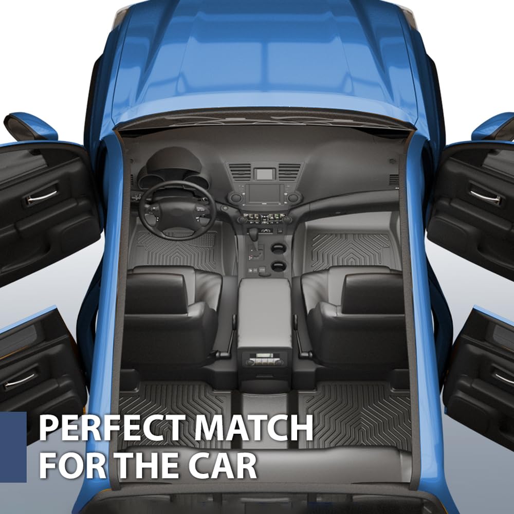 Pit66 Floor Mats Compatible With 2019-2024 Dodge Ram 1500 Crew Cab New Body (Not Fit Classic Models) Without Storage, (Heavy Dut