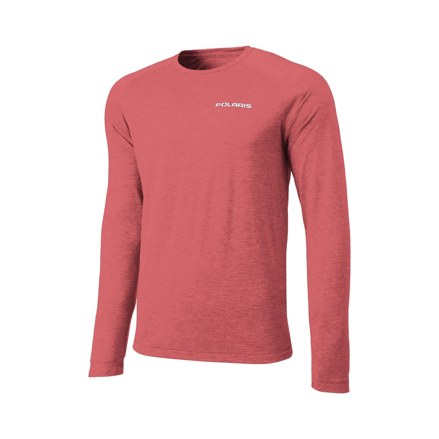 Polaris Mens Performance Long-Sleeve Shirt, Classic Fit, Poly, Cotton, Rayon Blend, Red - 2864600,Red,M