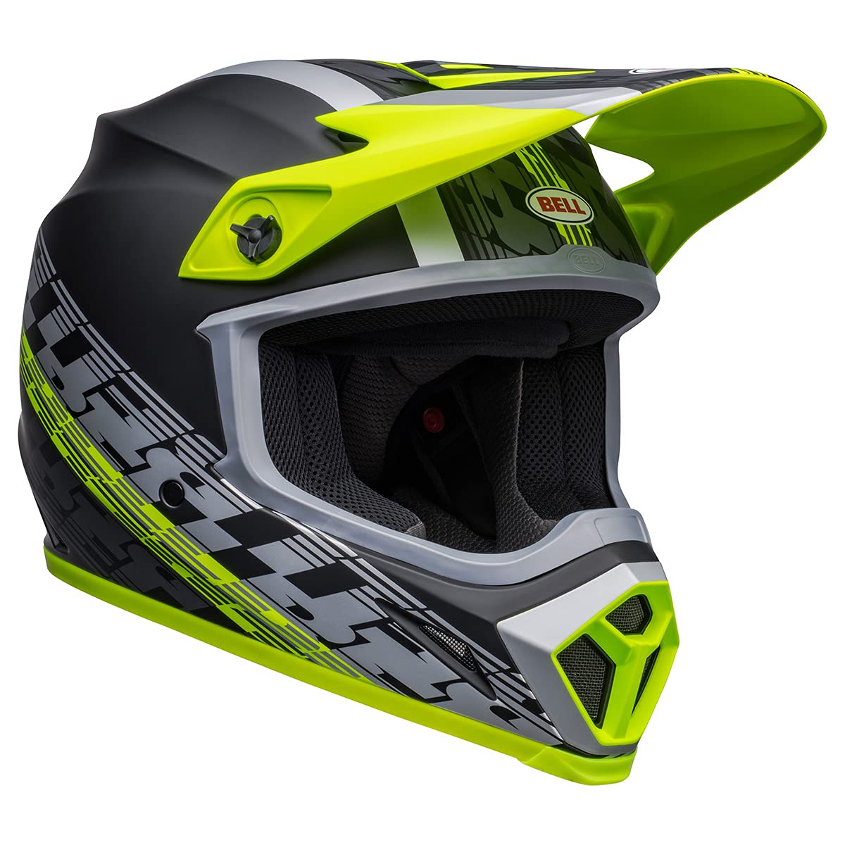 Bell Mx-9 Mips Dirt Helmet (Offset Matte Black/Hi-Viz Yellow - X-Large)