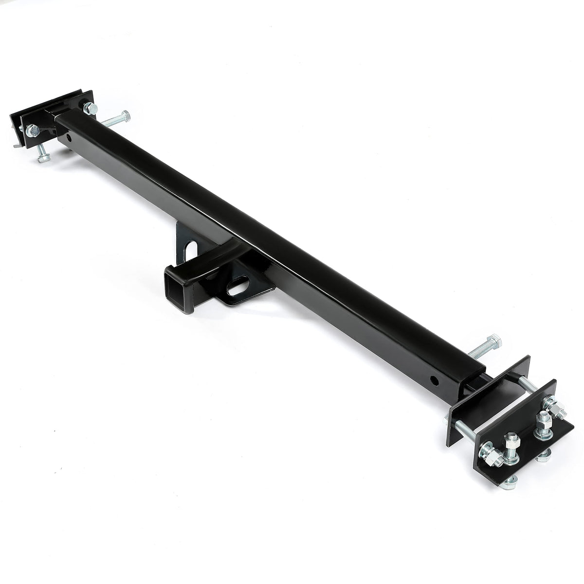 HECASA Adjustable Trailer Hitch with 2 Receiver Compatible with Universal RV Travel Trailer Fifth Wheel Steel Black Powder Coa