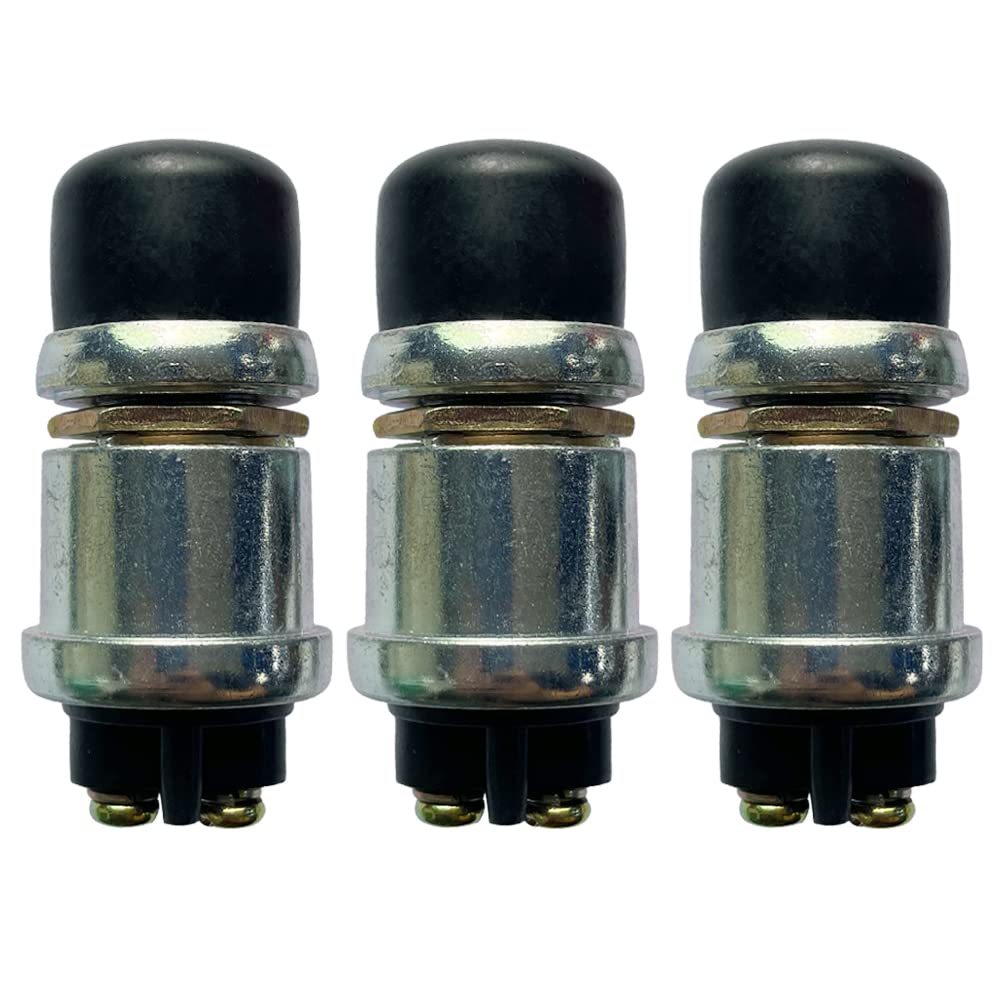 Push Button Momentary Starter Switch, Ampper Heavy Duty Momentary Switch for 12V Engine Start, Horn, Electrical Equipment Igniti