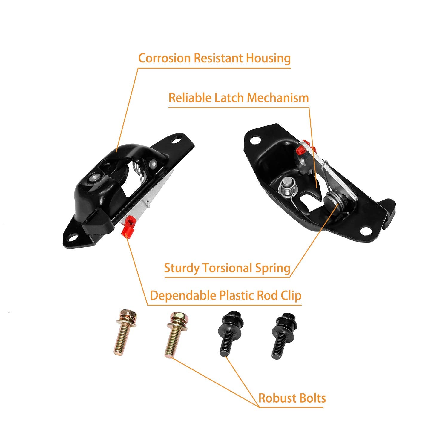 Tailgate Handle Latch Rebuild Kit, Compatible With 1999-2006 Chevy Silverado 1500 2500 3500, Gmc Sierra, Replaces# 15997911 15921948 Rear Tail Gate Door Parts Gasket Bezel Lock Bolt Hinge Locking Set
