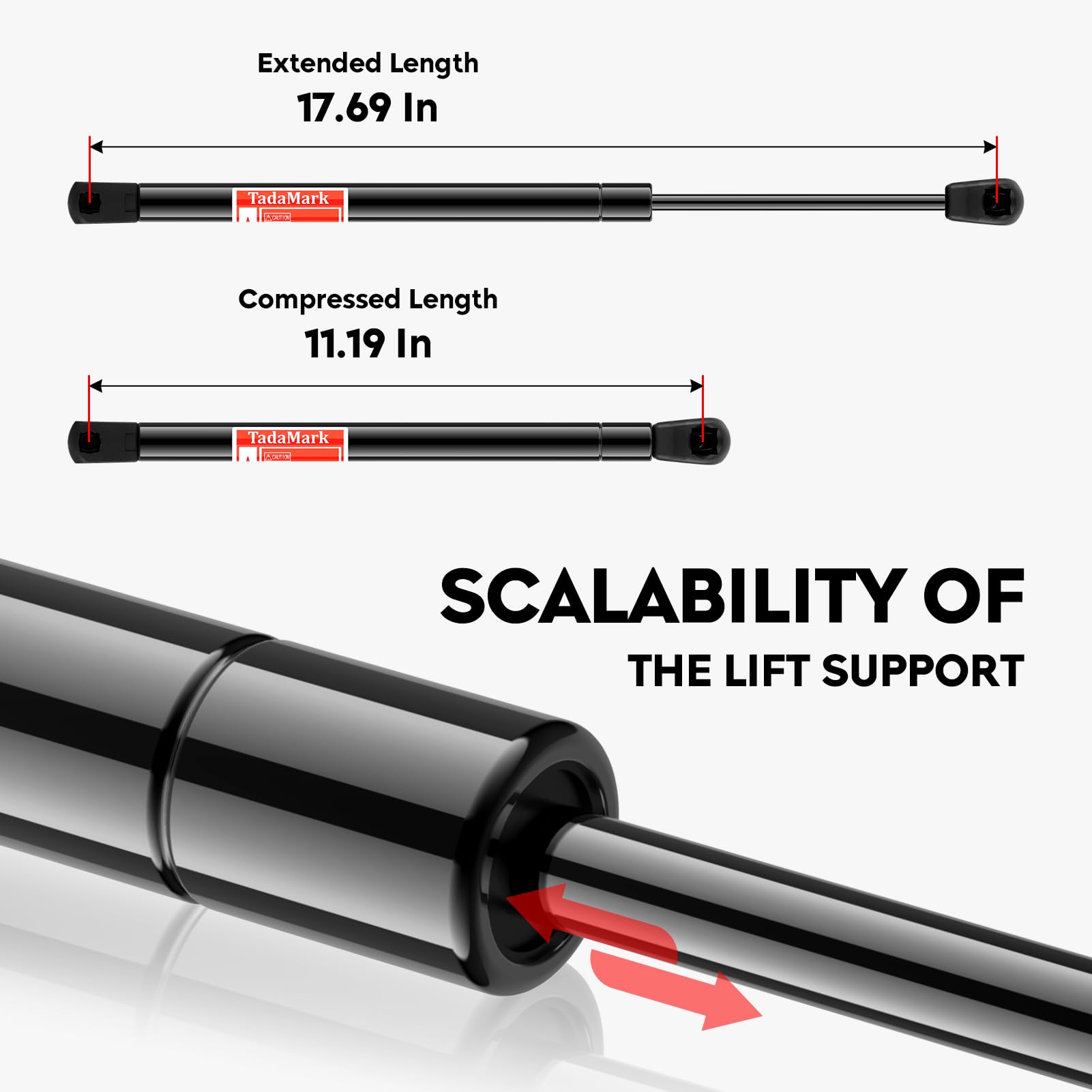 Qty(2) Rear Window Glass Lift Supports Struts Rods Shocks Struts Gas Springs Fit for 2002 Mercury Mountaineer,2002 Ford Explorer 4372 (Vehicle Manufactured up to 03/03/2002)