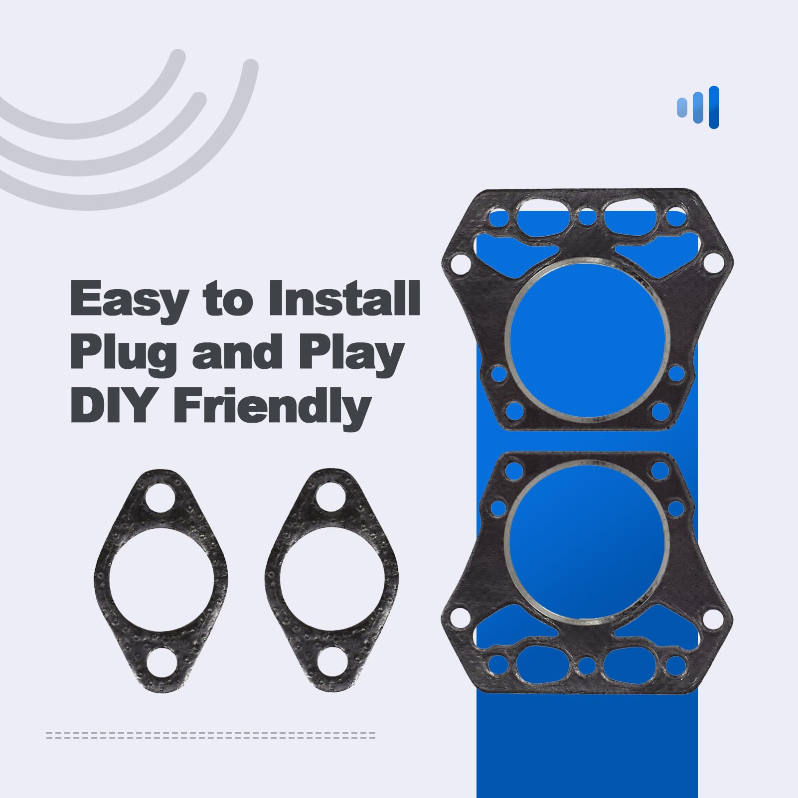 Gaskets Kit For Kawasaki Fh680V Fh721V Engine 22-25Hp Replaces 11004-7006 11060-7013 11060-7016 11060-7011