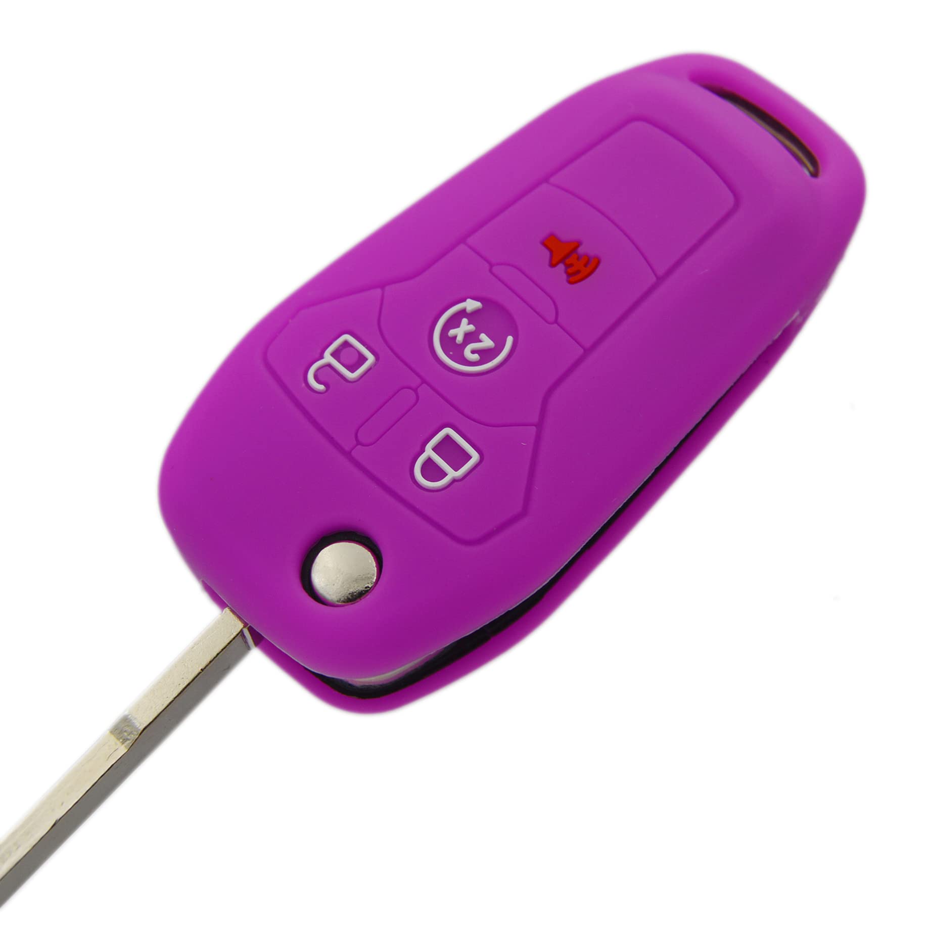 Silicone Rubber Key Fob Covers Protector for Ford F150 F250 F350 F450 F550 Raptor Ranger Transit Fusion Bronco Lightning Maveric