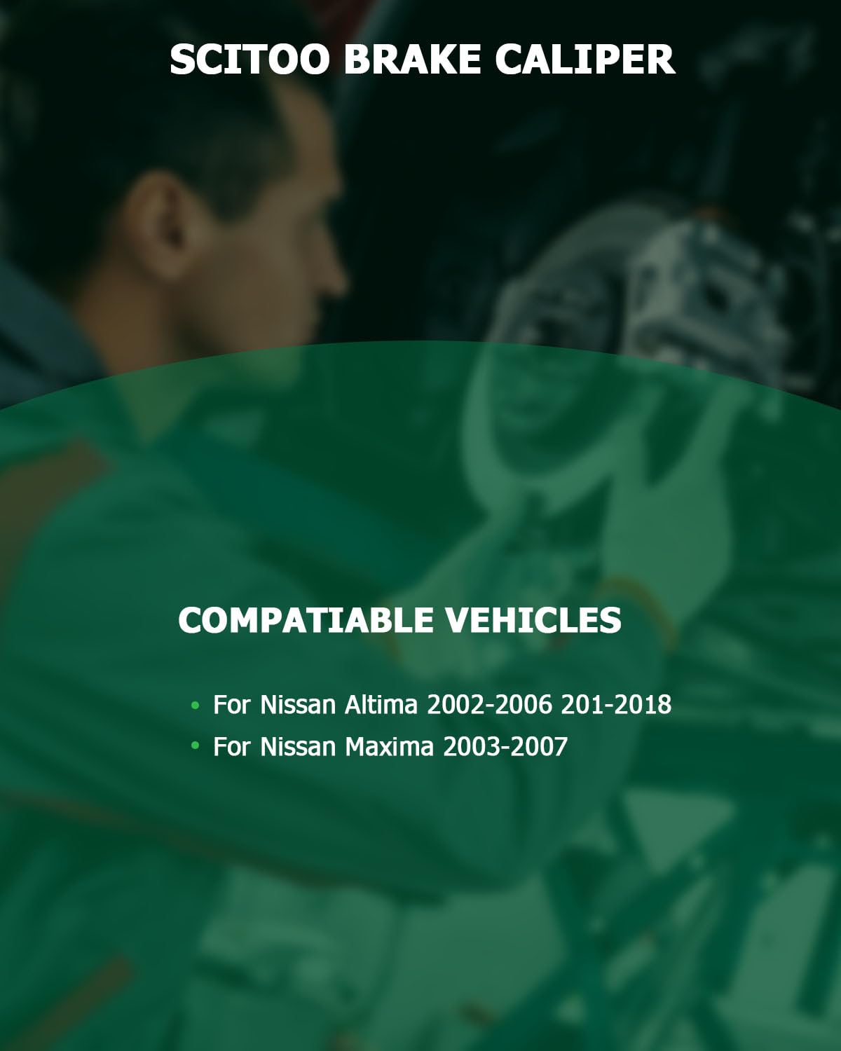 Scitoo Rear Left Brake Caliper With Bracket 19-B2780A Compatible For Nissan Altima 2002-2006 2013-2018 For Nissan Maxima 2003-20