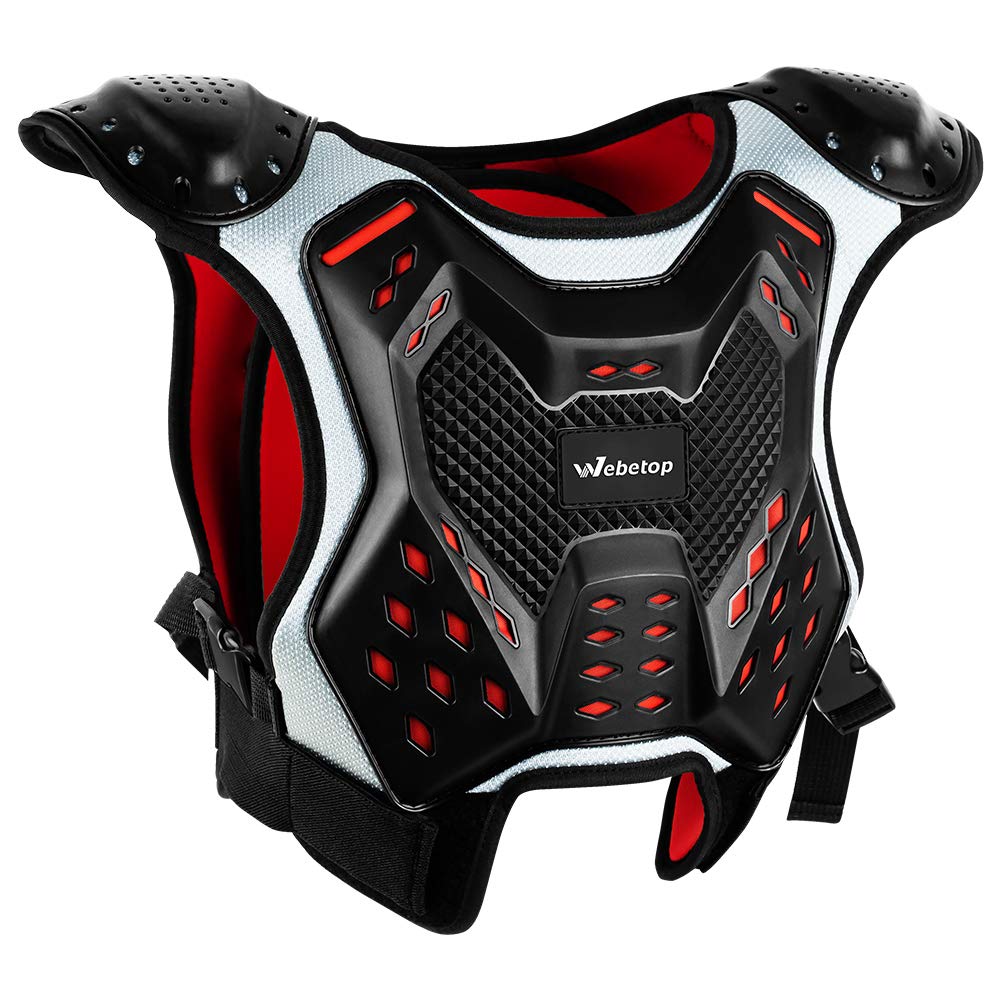 Webetop Youth Chest Protector Motocross Armor For Dirt Bike Motorcycle Atv Mtb L