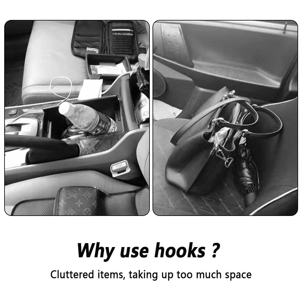 NHHC Car Accessories Muilty-Purpose Car Seat Headrest Hook,Universal Car Organizers and Storage for Handbags,Backpacks,Umbrellas