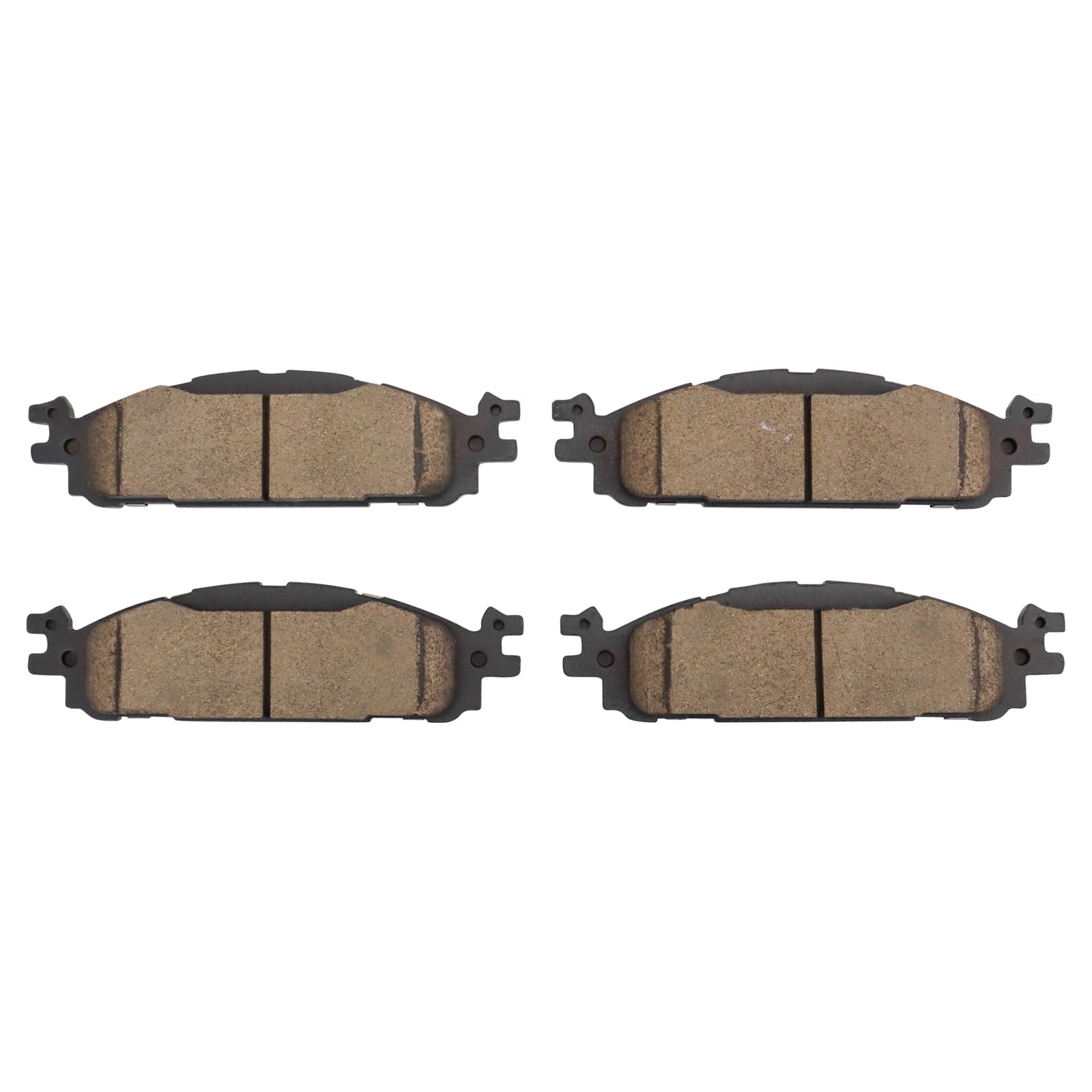 TRQ Front Brake Pads Ceramic Compatible with 2011-2019 Ford Explorer 2009-2019 Flex 2010-2019 Taurus 2009-2012 Lincoln MKS MKT