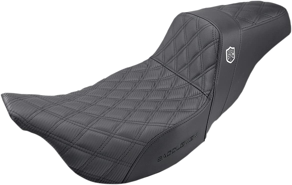 Saddlemen 0803-0629 Sc80604Db Pro Series Sdc Performance Grip Seat 06-17 Dyna Models, Black With Black Stitch