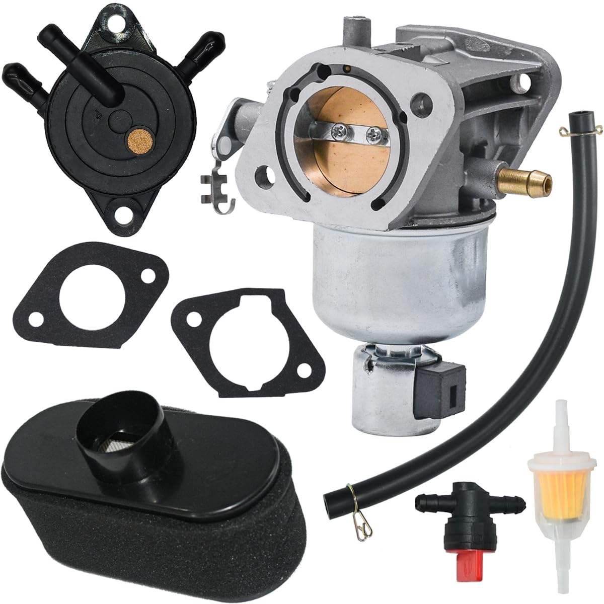 Xingli Fr730V Carburetor Fits For Kawasaki Fr651V Fs651V Fr730V Fs730V Specific Series Carb Replace 15004-0826 15004-0984 With Air Filter Fuel Pump