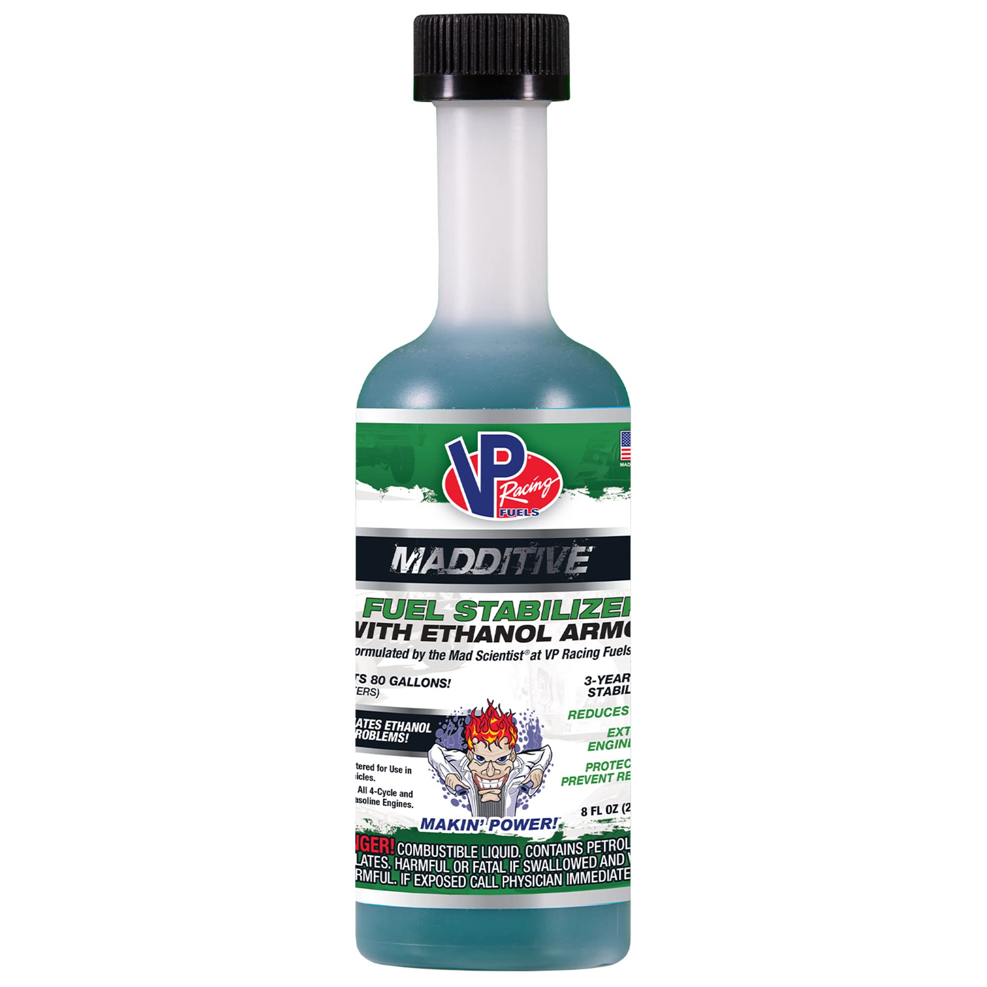 Vp Racing 2815, Madditive Fuel Stabilizer With Ethanol Armor - 8 Ounce