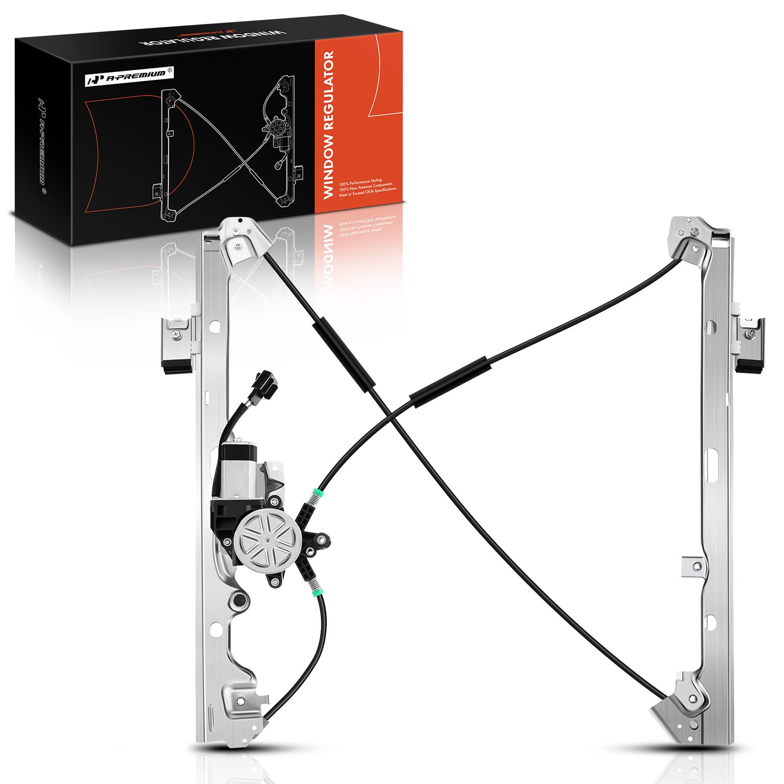 A-Premium Front Driver Side Power Window Regulator W/Motor Replacement For Chevrolet Silverado Tahoe Gmc Yukon Xl Sierra Escalad